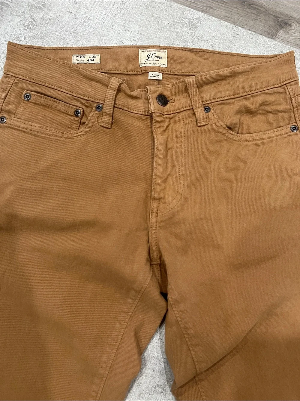 J. Crew Men's Straight-Leg Pants in Camel